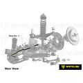 Rear Sway Bar 22mm Non Adjustable Whiteline BMR99 für Mercedes-Benz C-Class 2000-2011