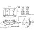 Wilwood 120-15567-SI Billet Narrow Dynalite Universal Radial Mount Caliper 4 Pistons