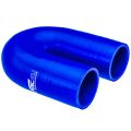 Silikonbogen 180°Grad 60mm Silikonschlauch Blau