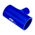 Silikon T-Stück 57/25mm Verbinder Silikonschlauch Adapter Blau