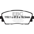 DPX2163 Brake Pads ULTIMAX2 EBC Brakes for KIA Picanto