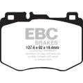 DP62210 Bremsbeläge GREENSTUFF EBC Brakes für Mercedes-Benz GLCClass X253 GLC220 4Matic GLCClass X253 GLC250 4Matic GLCClass X253 GLC350 4Matic GLCClass X253 GLC350e GLCClass Coupe C253 GLC220 4Matic GLCClass Coupe C253 GLC250 4Matic GLCClass Coupe C253 G