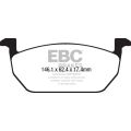 DPX2225 Brake Pads ULTIMAX2 EBC Brakes for Audi A1 GB Seat Arona Leon 5F Leon KL Skoda Octavia 5E Octavia 5E 4x4 Volkswagen Golf Mk7 Golf Sportsvan Polo AW