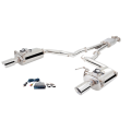 Auspuffanlage XForce mit Varex-Schalldämpfer for Ford MUSTANG 2015-2017 CONVERTIBLE GT 5.0L V8 Edelstahl