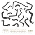 Silicone Radiator Coolant Hose Kit FMIC.EU for Renault Megane RS 225 2004-2008 - Black