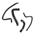 Silikon-Kühler-Schlauch-Kit FMIC.EU für Jeep Wrangler TJ 4.0L L4 1997-2001 - Schwarz