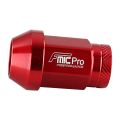 Forged Aluminum wheel nut FMIC.Pro M12x1.5 Red 1 pc. conical 7075-T6 