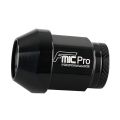 Forged aluminum wheel nut FMIC.Pro M12x1.5 Black 1 pc. conical through-hole 7075-T6 