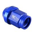 Forged aluminum wheel nut FMIC.Pro M14x1.25 Blue 1 pc. conical through-hole 7075-T6 