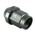 Aluminium wheel nut FMIC.Pro M14x1.5 Grey (gun metal) 1 pc. conical through-hole