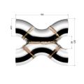 Geschweißtes X-Pipe FMIC.Pro 51mm Edelstahl 304