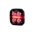 LED Warn und Positionsleuchte Purelux Ultra Slim Square Orange / Rot 60mm 12V 24V 8W