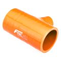 Silikon T-Stück 38/32mm Verbinder Silikonschlauch Adapter Orange