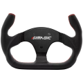 Professionelles C-förmiges Rennlenkrad aus Leder 325 mm SIMAGIC Simulator Simracing