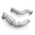 Downpipe mit Hitzeschild und Katalysatoren für Mercedes-AMG A35 GPF W177 4MATIC OBD mit GPF OFF 200 cpsi