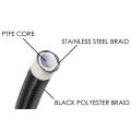 6AN Universal DIY PTFE Schlauch Schwarz Radium Engineering