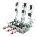 Reverse Pedalbox Floor Mount with Footrest RacingPedalBoxes - Gray