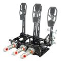 Reverse Pedalbox Floor Mount with Footrest RacingPedalBoxes - Black