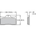 Brake Pads Wilwood 150-30-7112K BP-30 7112 High-Temperature Racing Pads .49