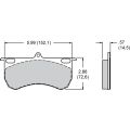 Brake Pads Wilwood 150-9841K CM Composite Metallic 9115 Power Sports Industrial Pads .57
