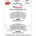 Brake Pads Wilwood 150-D0623K PM ProMatrix D623 Street Performance Racing Pads .68 .63