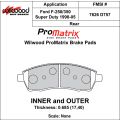 Bremsbeläge Wilwood 150-D0757K PM ProMatrix D727 Street Performance Racing Pads .685