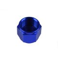 AN -4 AN4 JIC Female Flare Hex Port Plug Adapter Fitting Blue