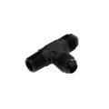 1/8 NPT to AN4 JIC Flare T-PIECE Tree Fuel Oil Adapter Black