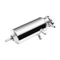 Alloy Polished Water Tank Oil Catch Can 0.33L Round Water Catch Can Fuel Tank