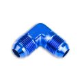 Adapter AN10 90' male-male coupler hose fitting Blue