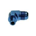 AN12 - 3/8 NPT 90' Fitting Adapter Mänlich-Mänlich Blau