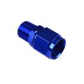 AN-4 AN4 JIC Flare to 1/4 NPT female-male straight hose fitting adapter Blue