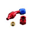 AN -4 AN4 JIC 45' Degree PTFE Fuel Oil Fitting hose end Red