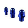AN-6 AN6 JIC Flare to 1/8 NPT straight hose fitting adapter Blue