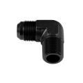 Adapter AN8-1/4 NPT 90' male-male coupler hose fitting Black