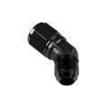 Adapter AN8 45' female-male coupler hose fitting Black