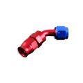 AN -8 AN8 JIC 45' Degree PTFE Fuel Oil Fitting hose end Red