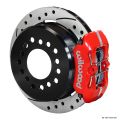 Wilwood 140-11403 Forged Dynapro Low-Profile Hintere Bremsanlage Gelocht Rot