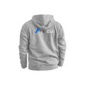 Kapuzenpullover mit Reißverschluss FMIC.EU XL grau