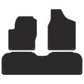 FMIC Performance Premium velor car floor mats for VW Sharan 1995-2010 5 seater version
