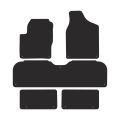 FMIC Performance Premium velor car floor mats for VW Sharan 1995-2010 7 seater version
