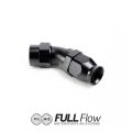 Full Flow PTFE Hose End Fitting 45 Degree AN-6