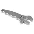 Adjustable wrench for AN fittings Silver