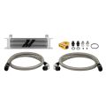 Mishimoto Universal 10 Row Thermostatic Oil Cooler Kit Silver