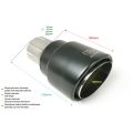 Universal Exhaust Tail Pipe Muffler Tip round 100mm lenght 120mm mounting diameter 55mm