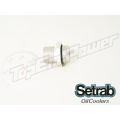 Setrab aluminum oil cooler fitting with o-ring M22 x 1/2BSP