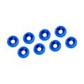 Fender Bumper Engine Bay Dress Up Washers blue