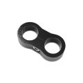 AN4 DUAL CLIPS Hose Fuel lines Clamp Cable Black