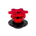 JRspec steering wheel quick release hub Red
