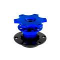 JRspec steering wheel quick release hub Blau